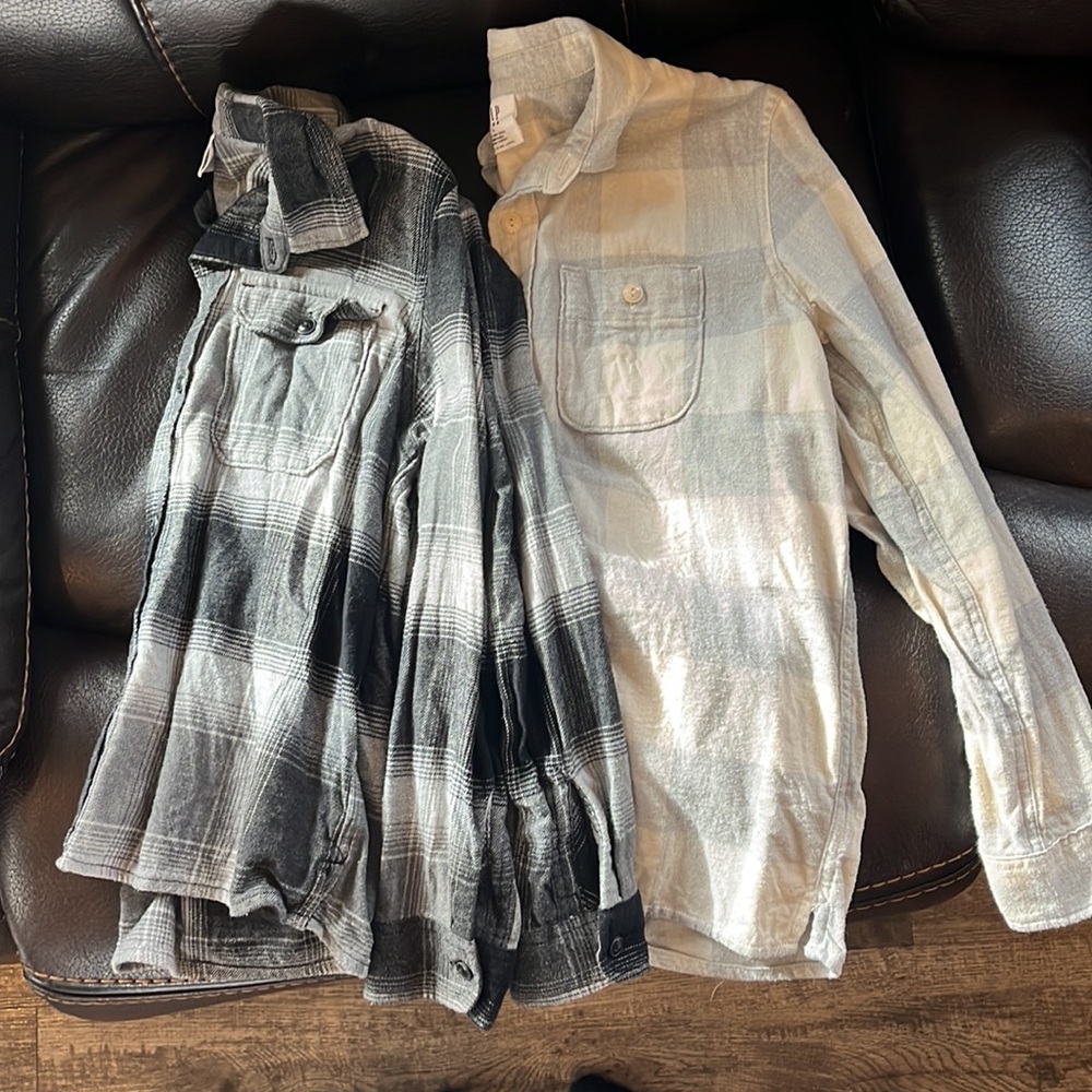 Boys GAP Kids flannel bundle size large
